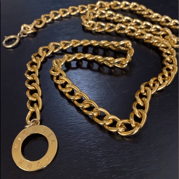 Michael Kors Gold Curb Chain Belt - Picture 8 of 9